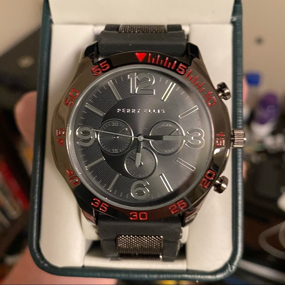 Perry Ellis Men’s Accutime Silicon Strap Watch - Picture 3 of 12